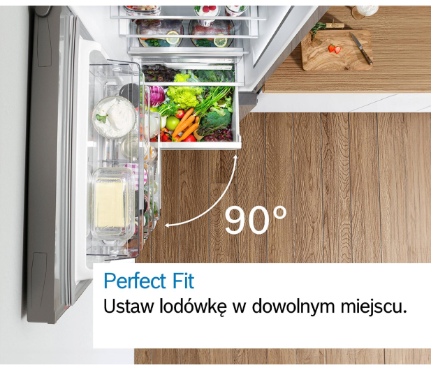 Lodówka Bosch KGN39VXBT PerfectFit No Frost 203cm Ciemny Inox Komora Zero VitaFresh 363L - 1516141 - zdjęcie 13